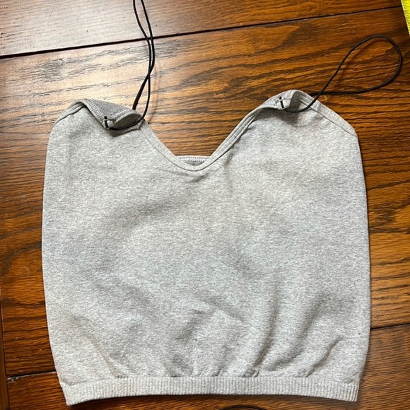 NWOT Skinny Strap Seamless Brami in Heather Grey - Picture 1 of 3